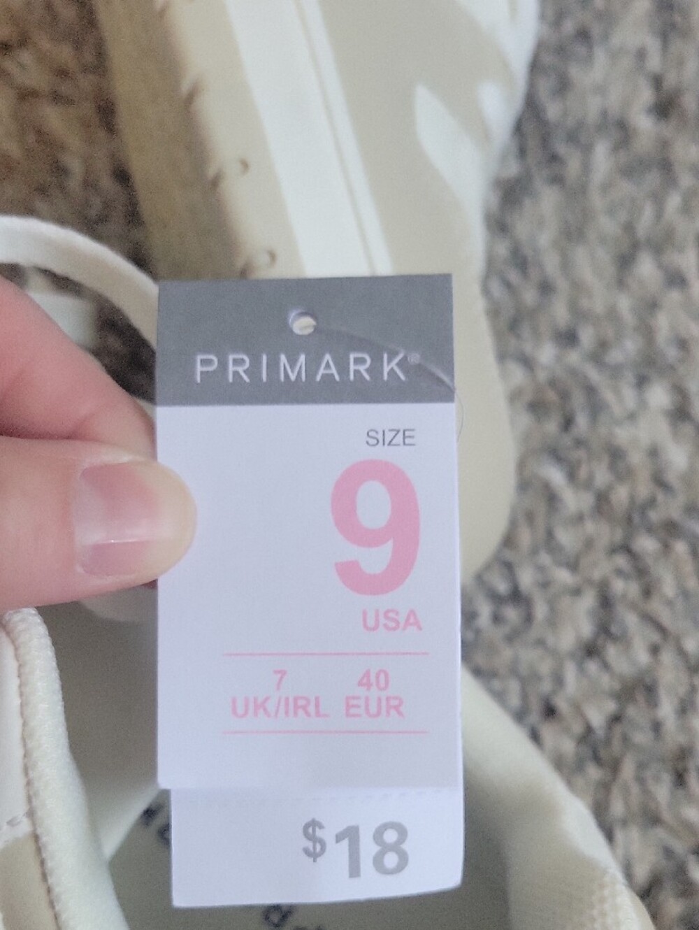 Primark White and Beige Low-Top Trainers - Picture 9 of 9